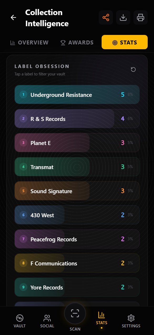 Wax Vault app screen 4